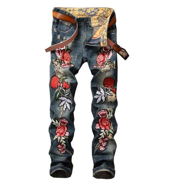men039s jeans embroidery roses men pants high street mens denim trousers blue broken hole for js0791 men039s4271026
men039s jeans embroidery roses men pants high street mens denim trousers blue broken hole for js0791 men039s4271026