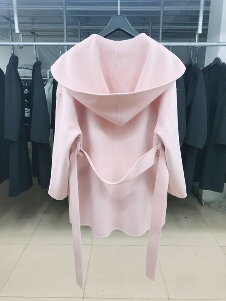 womens wool blends autumn and winter jacket 22 medium length hooded loose version double sided cashmere coat woolen 230818, Black
womens wool blends autumn and winter jacket 22 medium length hooded loose version double sided cashmere coat woolen 230818, Black