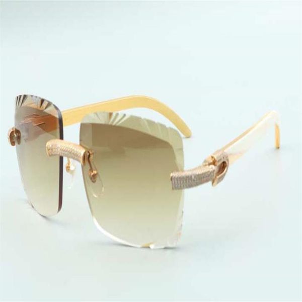 2021 cutting lens micro-paved diamonds sunglasses 3524020 natural white buffalo horns temples glasses size 58-18-140mm286c, White;black
2021 cutting lens micro-paved diamonds sunglasses 3524020 natural white buffalo horns temples glasses size 58-18-140mm286c, White;black