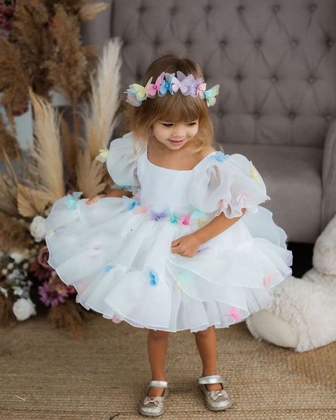 2023 white knee length flower girl dresses ball gown tulle hand made flowers vintage little girl peageant dress gowns zj411, White;blue
2023 white knee length flower girl dresses ball gown tulle hand made flowers vintage little girl peageant dress gowns zj411, White;blue