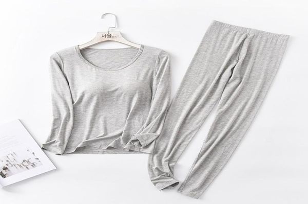 sanderala autumn winter modal pajamas sets women padded long sleeve oneck tshirt all match tee long johns brat homewear y200428727285, Black;red
sanderala autumn winter modal pajamas sets women padded long sleeve oneck tshirt all match tee long johns brat homewear y200428727285, Black;red