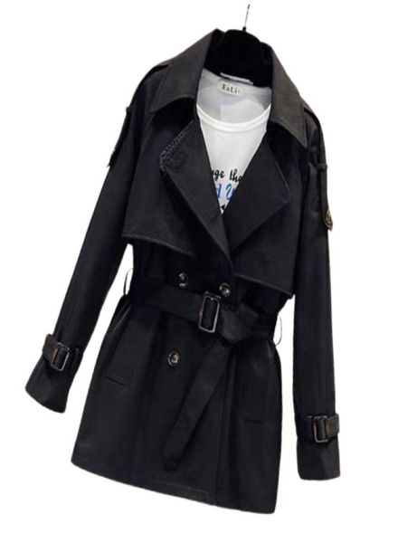 new fashion women short trench coat autumn winter vintage belt double breasted khaki windbreaker outwear slim ice coat y53814816728, Tan;black
new fashion women short trench coat autumn winter vintage belt double breasted khaki windbreaker outwear slim ice coat y53814816728, Tan;black