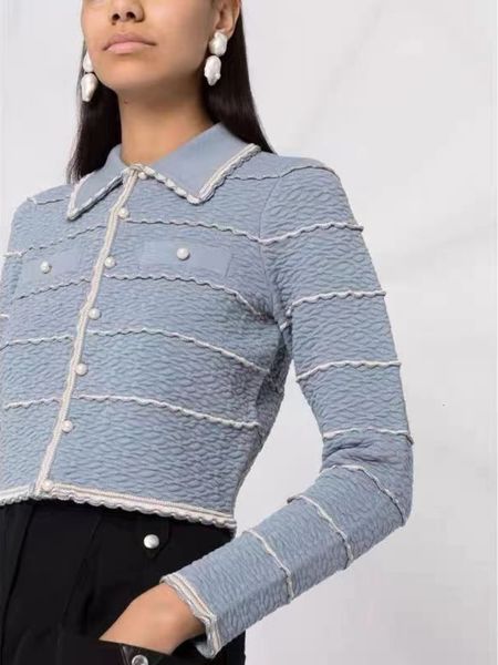 two piece dress ioo french classic autumn winter sweater stripe cardigan turndown collar brand s 230818, White
two piece dress ioo french classic autumn winter sweater stripe cardigan turndown collar brand s 230818, White