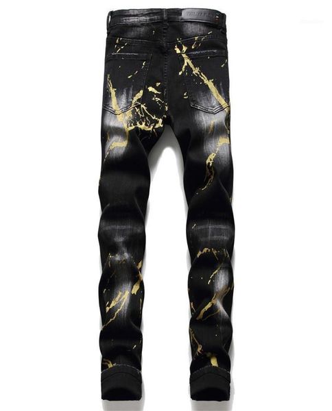 men039s jeans 2021fall winter tattered slim pp wash ripped black paint splash tight stretch fashion male trousers7702625, Blue
men039s jeans 2021fall winter tattered slim pp wash ripped black paint splash tight stretch fashion male trousers7702625, Blue