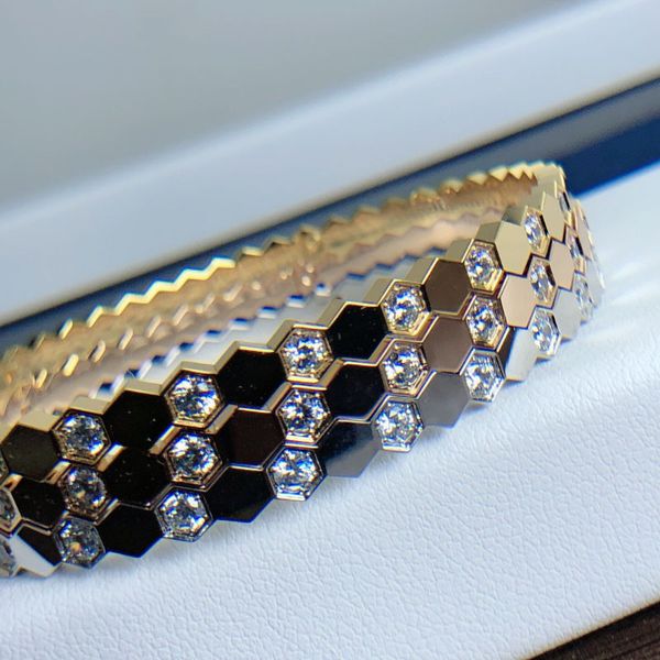 dupe brand jewelry 925 sterling silver honeycomb crystal rhinestone charm bracelets for women, Golden;silver
dupe brand jewelry 925 sterling silver honeycomb crystal rhinestone charm bracelets for women, Golden;silver