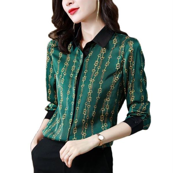 classic striped satin women shirt designer blouse long sleeve lapel formal button up shirt elegant and youth print 2023 spring fal241a, White
classic striped satin women shirt designer blouse long sleeve lapel formal button up shirt elegant and youth print 2023 spring fal241a, White