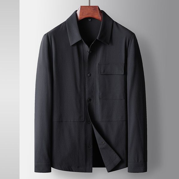 mens jacket spring and summer mens casual polo collar workwear version medium green young luxury business thin coat, Black;brown
mens jacket spring and summer mens casual polo collar workwear version medium green young luxury business thin coat, Black;brown