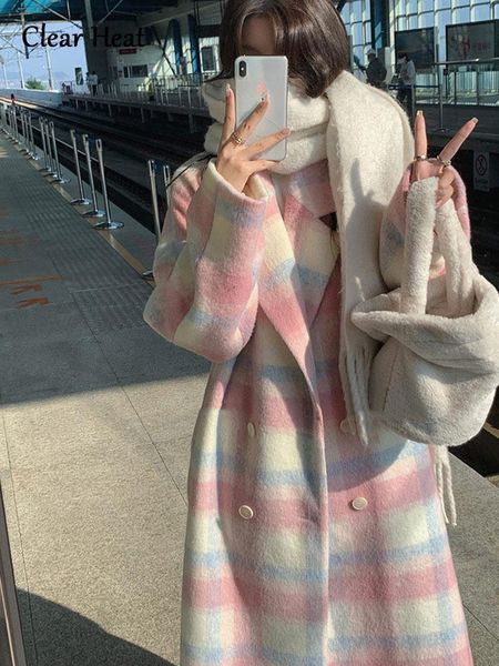 womens jackets women rainbow plaid woollen overcoat winter casual long coats office lady y2k jacket clothing korean fashion trench 230818, Black;brown
womens jackets women rainbow plaid woollen overcoat winter casual long coats office lady y2k jacket clothing korean fashion trench 230818, Black;brown