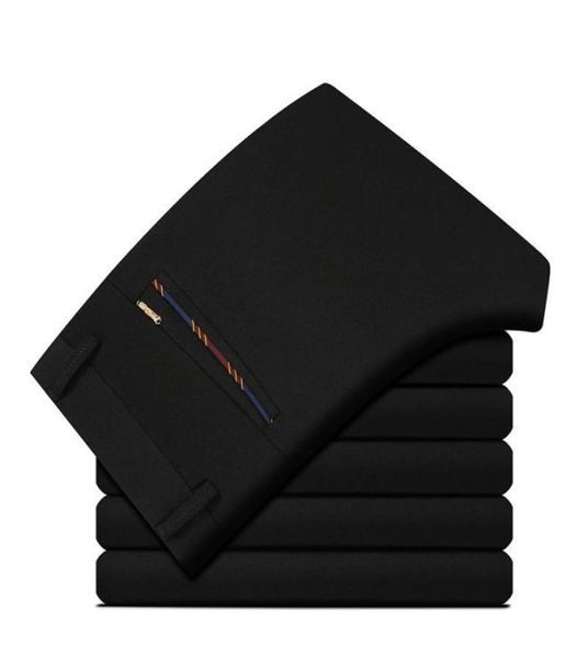 men039s spring business casual brand straight pant autumn man cotton black work pants large size classic blue long trousers1315586
men039s spring business casual brand straight pant autumn man cotton black work pants large size classic blue long trousers1315586
