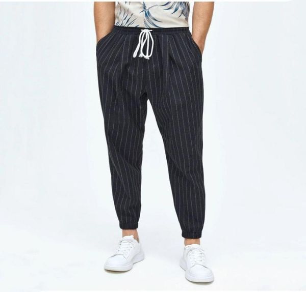 men pinstriped drawstring waist pants w9ga012345678327769207717685, Black
men pinstriped drawstring waist pants w9ga012345678327769207717685, Black