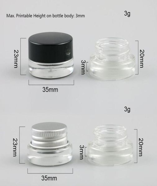 360 x 3g small cute glass cream make up jar pot with aluminum plastic cap white pad 110 oz empty cosmetic container packaging5426764
360 x 3g small cute glass cream make up jar pot with aluminum plastic cap white pad 110 oz empty cosmetic container packaging5426764
