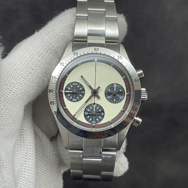 vintage style 7750 luxury eta watch 37mm mens black 904l stainless steel case sapphire automatic chronograph waterproof with box and papers, Slivery;brown
vintage style 7750 luxury eta watch 37mm mens black 904l stainless steel case sapphire automatic chronograph waterproof with box and papers, Slivery;brown