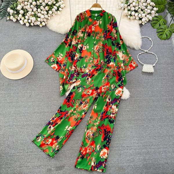 women s two piece pants fashion women casual loose floral trousers suit boho elegant maxi shirts blouses wide leg pantsuit female party piec, White
women s two piece pants fashion women casual loose floral trousers suit boho elegant maxi shirts blouses wide leg pantsuit female party piec, White