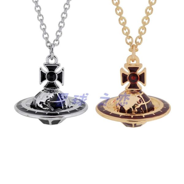 western empress dowager vivienne galileo earth planet necklace nana punk ins network celebrity same style, Silver
western empress dowager vivienne galileo earth planet necklace nana punk ins network celebrity same style, Silver