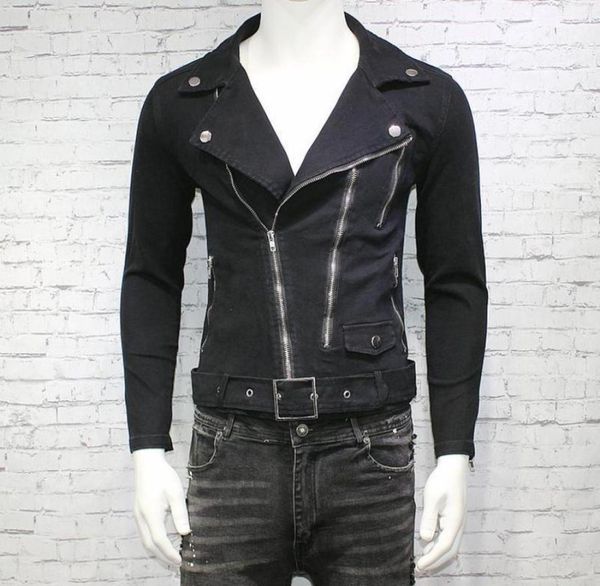 men039s jackets 2021 fashion slim denim jacket zipper biker coat black9491513, Black;brown
men039s jackets 2021 fashion slim denim jacket zipper biker coat black9491513, Black;brown