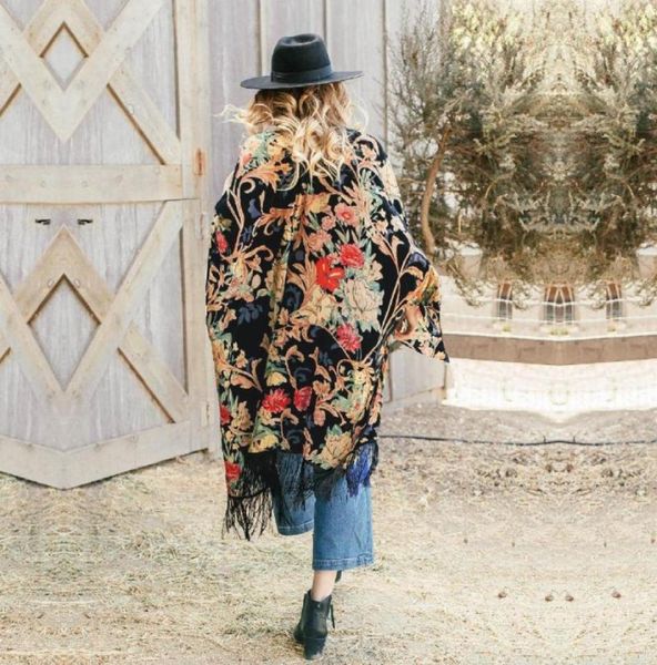 women039s swimwear 2021 boho floral printed fringed chiffon bikini coverups plus size beach wear kimono dress women summer swi3125675, White;black
women039s swimwear 2021 boho floral printed fringed chiffon bikini coverups plus size beach wear kimono dress women summer swi3125675, White;black