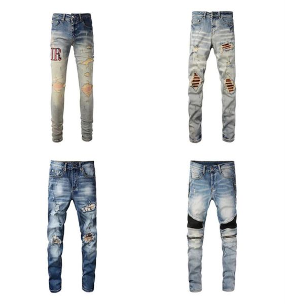 men black ripped jeans baggy designer pants for middle waist slim fit leopard patch long light blue printing cotton selfcultivati1472753
men black ripped jeans baggy designer pants for middle waist slim fit leopard patch long light blue printing cotton selfcultivati1472753