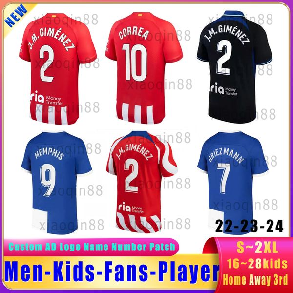 22 23 24 new j..gimenez correa morata 120th madrids soccer jerseys 2023 2024men's children's set football shirt thai version unif, Black
22 23 24 new j..gimenez correa morata 120th madrids soccer jerseys 2023 2024men's children's set football shirt thai version unif, Black