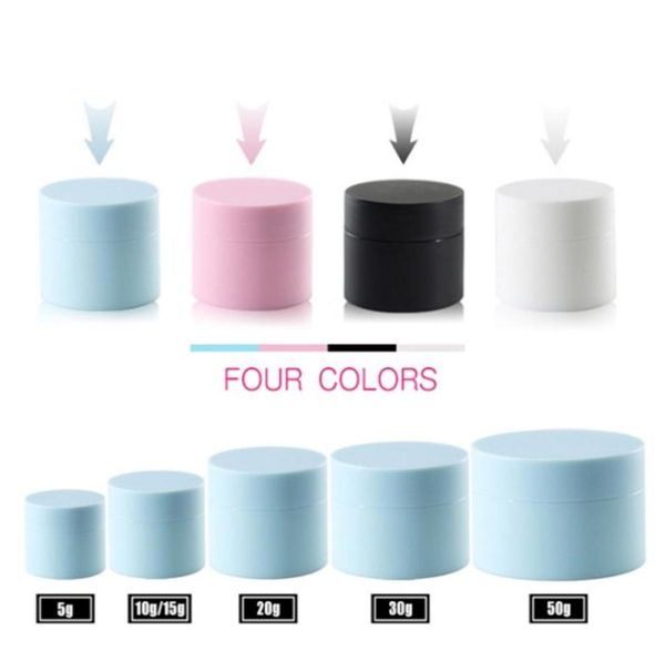 10g packing bottles 5g 15g 20g 30g pp cosmetic cream jars with lid empty lotion container black blue pink white7725570
10g packing bottles 5g 15g 20g 30g pp cosmetic cream jars with lid empty lotion container black blue pink white7725570