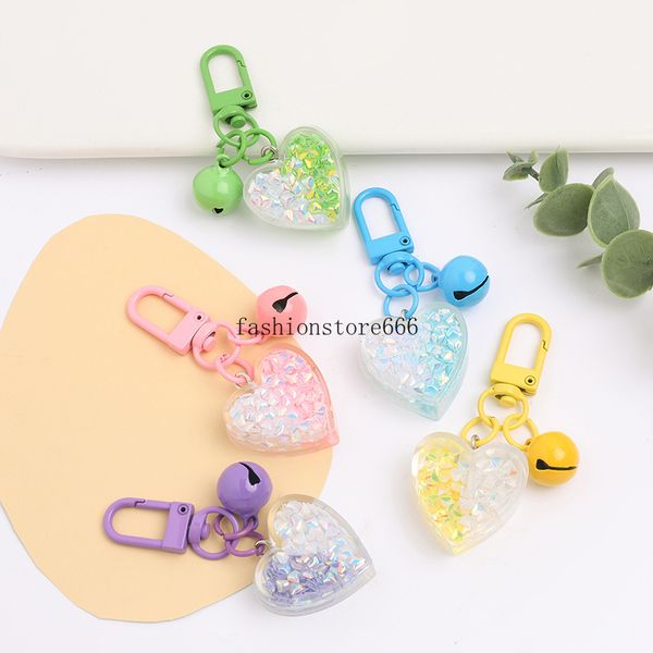 love bell key chain broken color love lacquer circle door hook accessories bag pendant, Silver
love bell key chain broken color love lacquer circle door hook accessories bag pendant, Silver