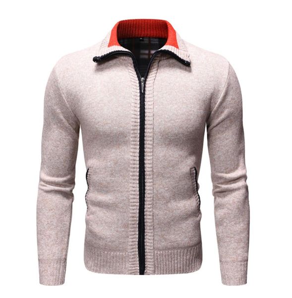 men039s sweater youth autumn and winter casual solid color plus velvet thickening men039s stand collar longsleeved cardigan1441554, White;black
men039s sweater youth autumn and winter casual solid color plus velvet thickening men039s stand collar longsleeved cardigan1441554, White;black