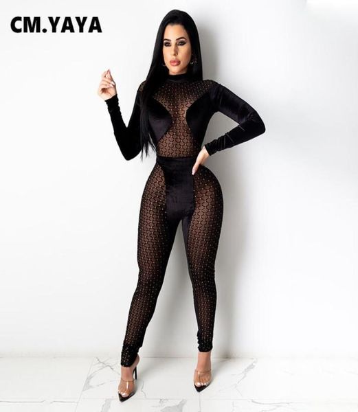 velvet patchwork mesh seethrough full sleeve jumpsuit skinny elastic streetwear night party women fall clothing2166975, Black;white
velvet patchwork mesh seethrough full sleeve jumpsuit skinny elastic streetwear night party women fall clothing2166975, Black;white