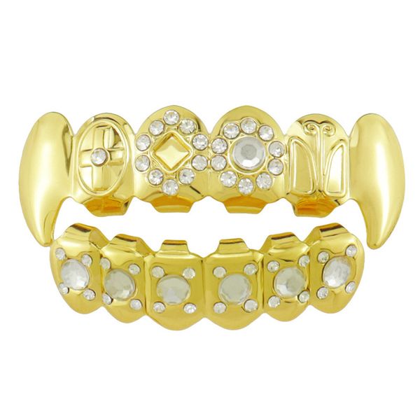 hip hop vampire teeth white zircon dental teeth grillz men women gold grills teeth set fashion jewelry six 6 bottom tooth grills 1758, Black
hip hop vampire teeth white zircon dental teeth grillz men women gold grills teeth set fashion jewelry six 6 bottom tooth grills 1758, Black