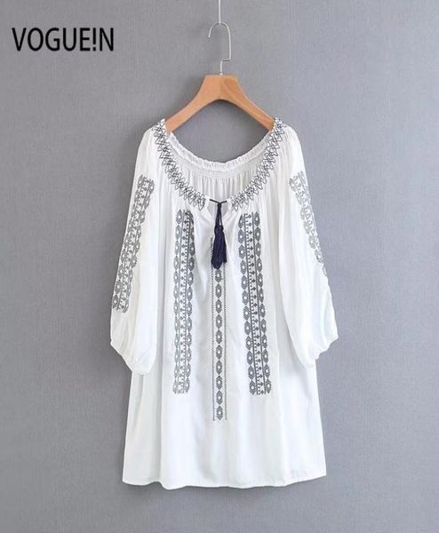 voguein new womens ethnic embroidered 34 sleeve pullover blouse shirt whole5810288, White
voguein new womens ethnic embroidered 34 sleeve pullover blouse shirt whole5810288, White
