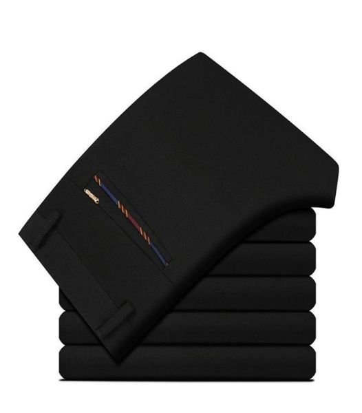 men039s spring business casual brand straight pant autumn man cotton black work pants large size classic blue long trousers3802747
men039s spring business casual brand straight pant autumn man cotton black work pants large size classic blue long trousers3802747