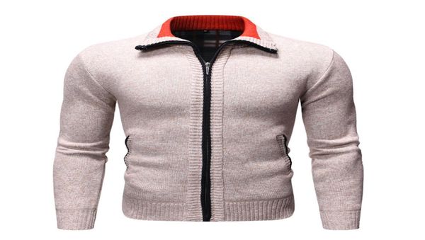 men039s sweater youth autumn and winter casual solid color plus velvet thickening men039s stand collar longsleeved cardigan5483406, White;black
men039s sweater youth autumn and winter casual solid color plus velvet thickening men039s stand collar longsleeved cardigan5483406, White;black