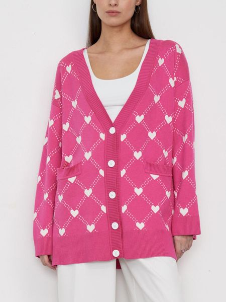 womens knits tees heart print cardigan sweater women autumn winter long sleeve knitted female casual loose single breasted knitwear coat 230, White
womens knits tees heart print cardigan sweater women autumn winter long sleeve knitted female casual loose single breasted knitwear coat 230, White