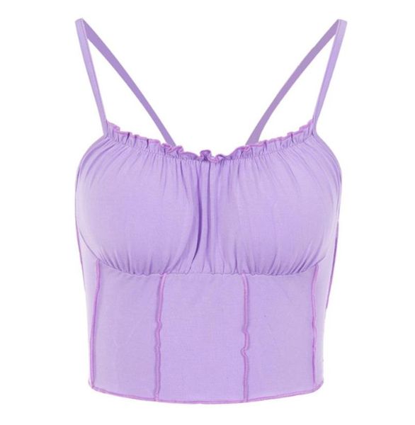 camisole spaghetti straps ruffles crop 2019 women purple backless sleeveless vest female skinny bralette2905084, Black;white
camisole spaghetti straps ruffles crop 2019 women purple backless sleeveless vest female skinny bralette2905084, Black;white
