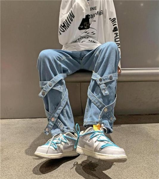 men039s jeans long trousers hong kong style ruffian handsome boy casual bandage straight pants korean version wide tide brandme7491676, Blue
men039s jeans long trousers hong kong style ruffian handsome boy casual bandage straight pants korean version wide tide brandme7491676, Blue
