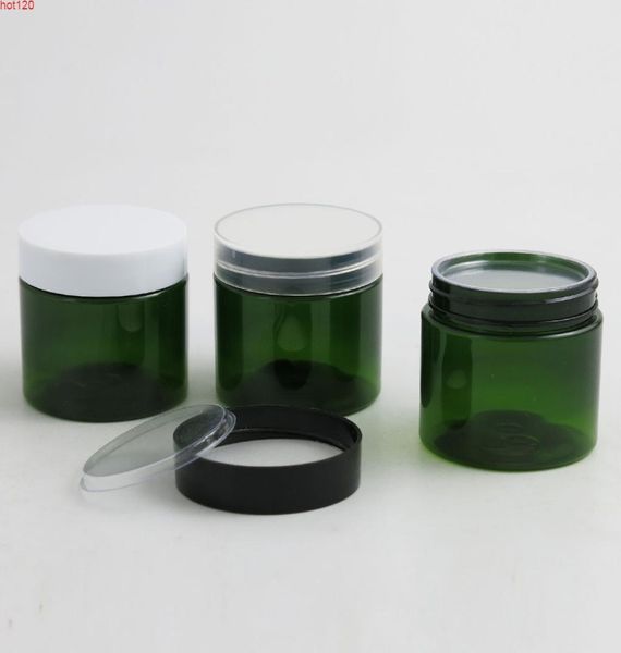 60g empty travel green pet cream bottle jars 2oz refillable cosmetic packaging with plastic lids white black cap 50pcsgood6766175
60g empty travel green pet cream bottle jars 2oz refillable cosmetic packaging with plastic lids white black cap 50pcsgood6766175