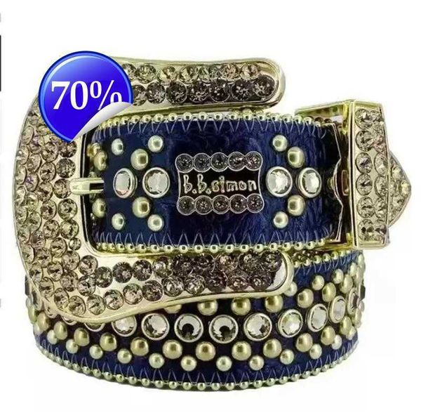 

1Designer Luxury Bb Belt Simon Belts for Men Women Shiny diamond belt Black on Black Blue white multicolour with bling rhinestones as gift 2023l