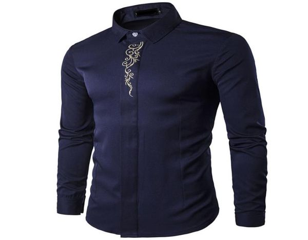 new 2018 spring autumn outfit highgrade embroidery hiddeninterlocking long sleeve men039s clothing tuxedo evening dress shirt7591655, White;black
new 2018 spring autumn outfit highgrade embroidery hiddeninterlocking long sleeve men039s clothing tuxedo evening dress shirt7591655, White;black