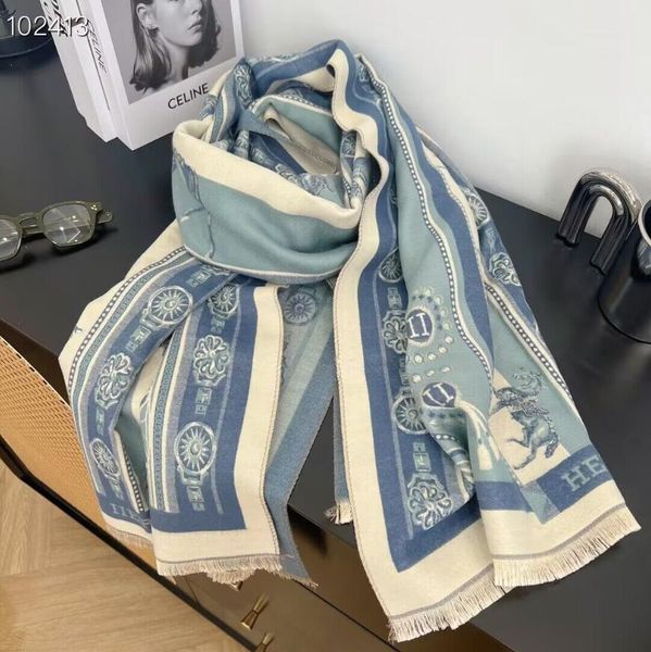 2024 fashion scarf the new french black chic cashmere is easy to take care of, Blue;gray
2024 fashion scarf the new french black chic cashmere is easy to take care of, Blue;gray