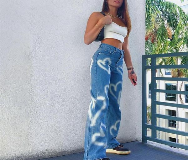 vintage heart printed y2k baggy jeans women high waist harajuku aesthetic mom denim streetwear 90s trousers w0104250z2431184, Blue
vintage heart printed y2k baggy jeans women high waist harajuku aesthetic mom denim streetwear 90s trousers w0104250z2431184, Blue