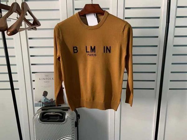balman pullover sweater ice hemp classic jacquard letter sweater long sleeve sweater, White
balman pullover sweater ice hemp classic jacquard letter sweater long sleeve sweater, White
