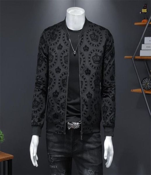 crown vintage jacket men spring s korean slim club outfit bomber black print jaqueta masculina 2109049490062, Black;brown
crown vintage jacket men spring s korean slim club outfit bomber black print jaqueta masculina 2109049490062, Black;brown