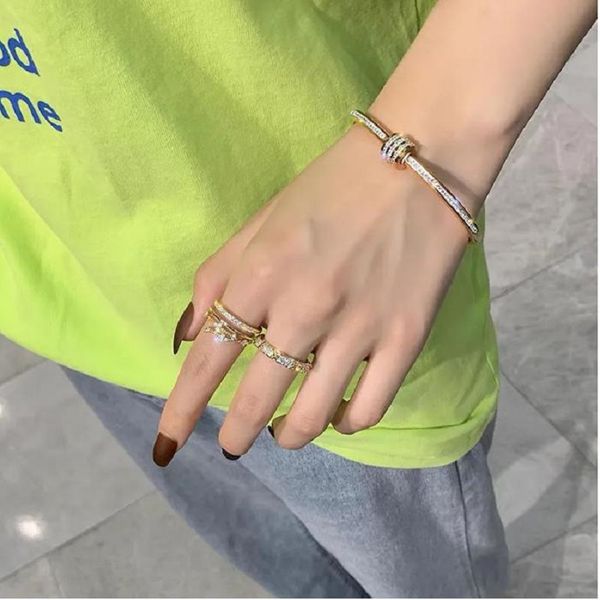 

tennis snake bone bracelet snake head bracelets gold and silver female spirit narrow version diamond fashion horseshoe bracelet 1122, Black