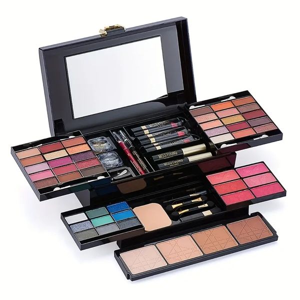 cosmetics box set, 36 colors eyeshadow 6 colors blush and 4 contouring , 2 glitter eyeshadow cream, mascara and eyeliner liquid , lipstick p
cosmetics box set, 36 colors eyeshadow 6 colors blush and 4 contouring , 2 glitter eyeshadow cream, mascara and eyeliner liquid , lipstick p