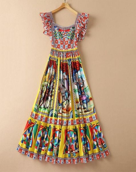 european and american women039s autumn 2021 new fly sleeve square collar vintage print fashion pleated dress6617791, Black;gray
european and american women039s autumn 2021 new fly sleeve square collar vintage print fashion pleated dress6617791, Black;gray