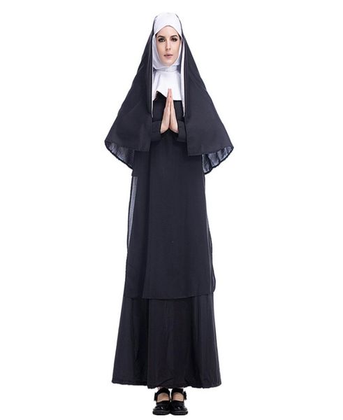 halloween costume clothes for adults christian nun cosplay black dress cape set party vintage role play clothing1229896, Black;red
halloween costume clothes for adults christian nun cosplay black dress cape set party vintage role play clothing1229896, Black;red