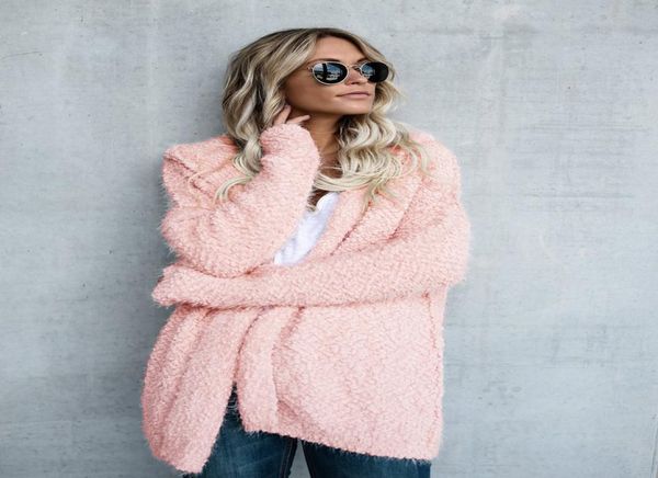 woman winter hooded cardigan coats loose warm foft coats womens clothing solid color fashion wear womens outerwear6543148, Black 
woman winter hooded cardigan coats loose warm foft coats womens clothing solid color fashion wear womens outerwear6543148, Black