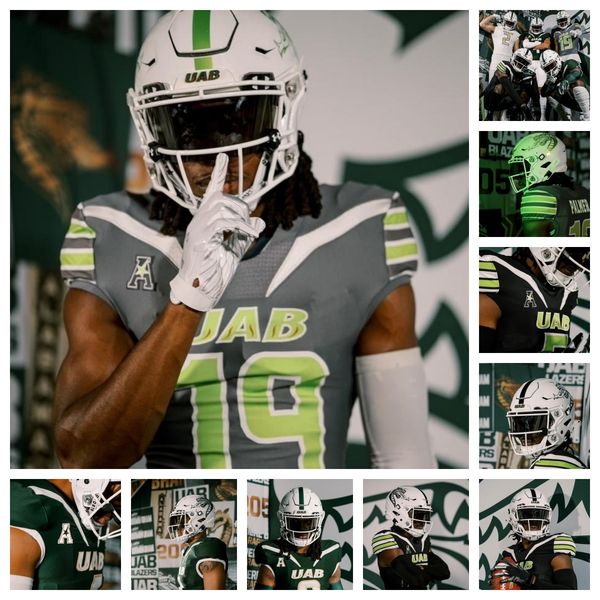 2023 new uab blazers football 3 ray thornton 89 jamin graham 5 lee witherspoon 8 desmond little 22 jalen mayala 25 james smyre 20 ad diamond, Black
2023 new uab blazers football 3 ray thornton 89 jamin graham 5 lee witherspoon 8 desmond little 22 jalen mayala 25 james smyre 20 ad diamond, Black