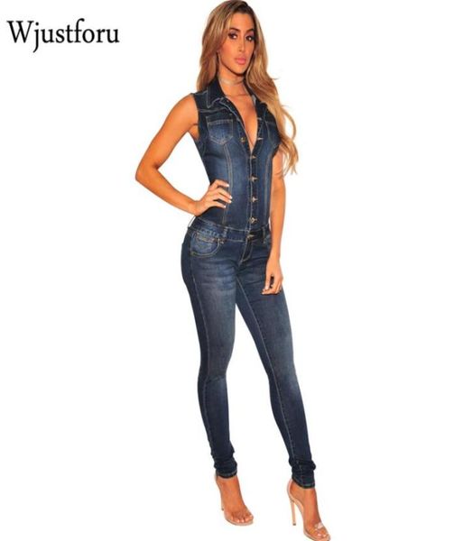 wjustforu summer patchwork denim jumpsuit bodycon sleeveless full body feminino elegant button rompers womens jumpsuits y19063248246, Black;gray
wjustforu summer patchwork denim jumpsuit bodycon sleeveless full body feminino elegant button rompers womens jumpsuits y19063248246, Black;gray