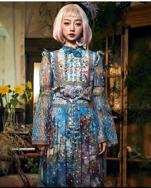 two piece dress fresh and age reducing polka dot lace trumpet sleeve wood ear shirt screen printing overskirt 2 piece set 230818, White
two piece dress fresh and age reducing polka dot lace trumpet sleeve wood ear shirt screen printing overskirt 2 piece set 230818, White
