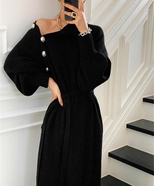 casual dresses designer black knitwear sweater dress women 2022 pollover thick knitted woman korean warm winter jumper solid5216750, Black;gray
casual dresses designer black knitwear sweater dress women 2022 pollover thick knitted woman korean warm winter jumper solid5216750, Black;gray