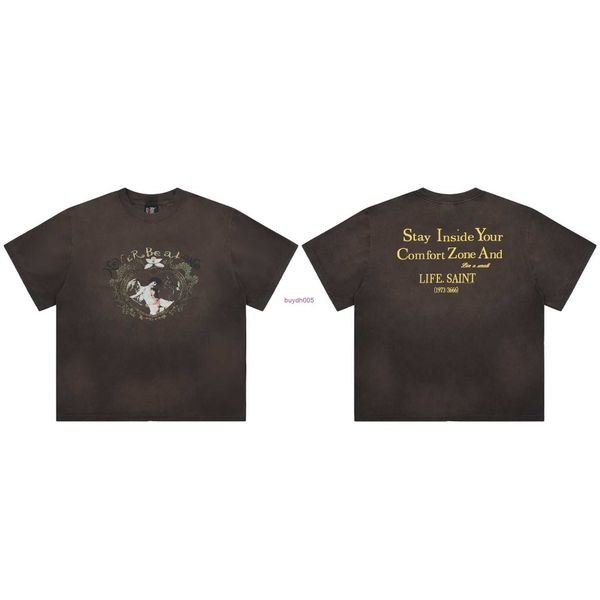 igvz men's t-shirts saint michael american heart box angel print short sleeve washable old casual loose and women's t-shirt, White;black
igvz men's t-shirts saint michael american heart box angel print short sleeve washable old casual loose and women's t-shirt, White;black